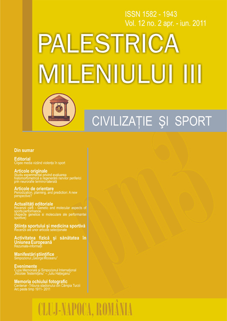 Palestrica of the Third Millennium – Vol.12 no.2 April – June 2011